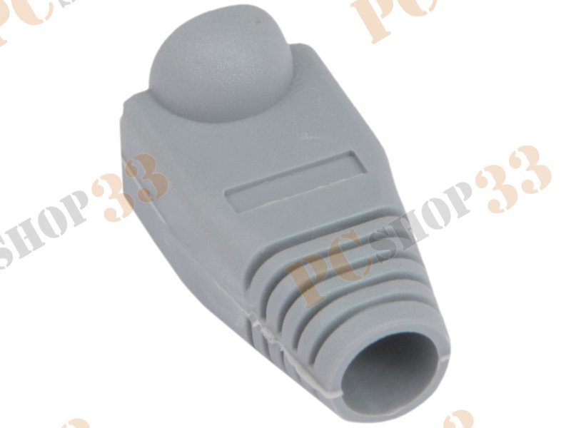 Колпачок пластиковый для вилки RJ-45, серый