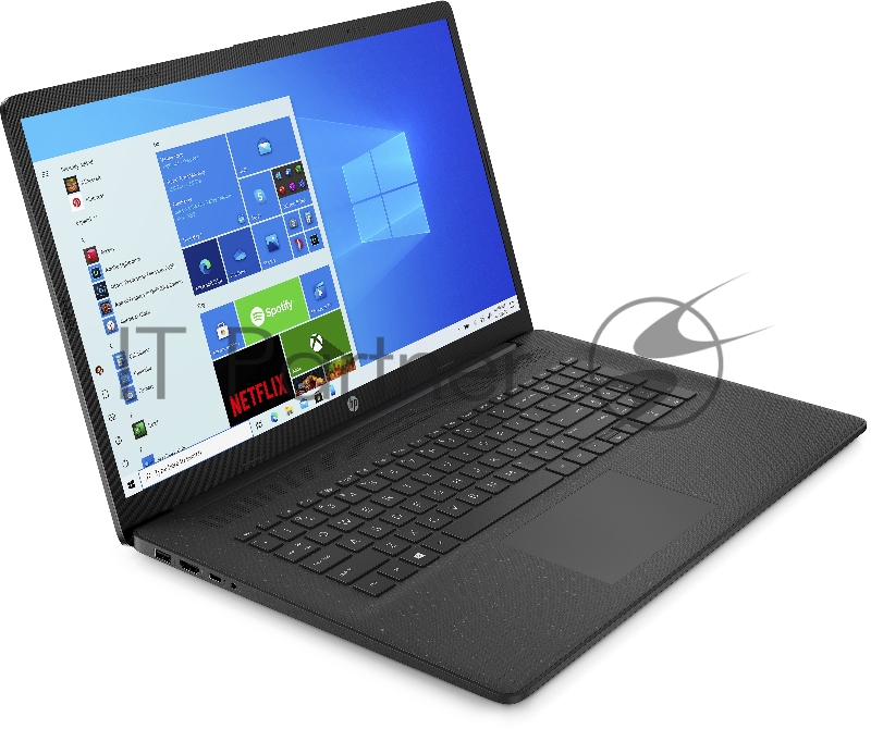 Ноутбук HP17-cp0104ur 17.3(1600x900)/AMD Athlon 3050U(2.3Ghz)/8192Mb/512PCISSD Radeon Integrated Graphics /Cam/WiFi/41WHr/war 1y/Jet black/WinHome