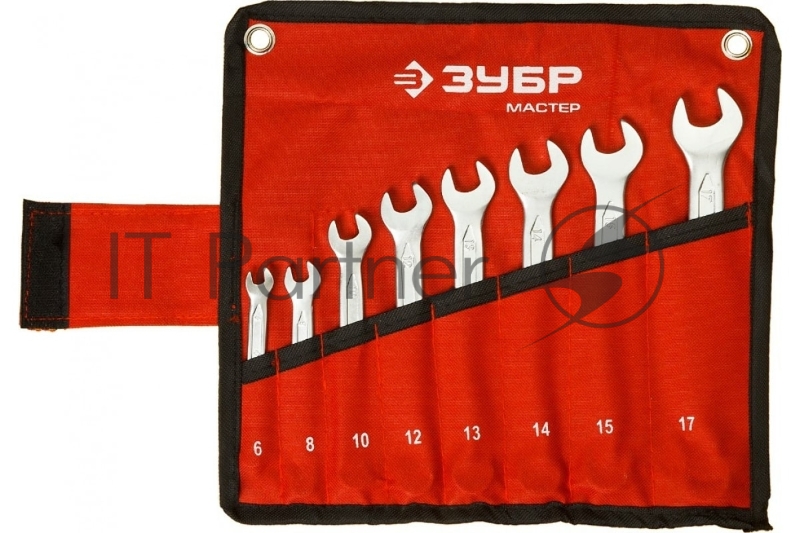 Набор комбинированных гаечных ключей Зубр 8 шт 6 - 17 мм 27087-H8_z01