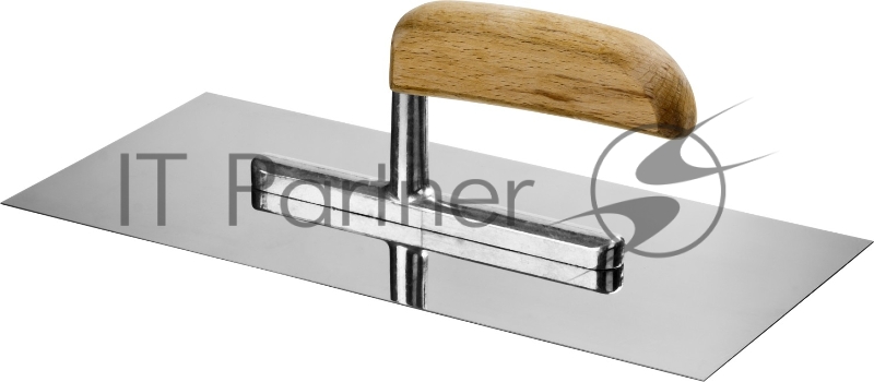 Гладилка нержавеющая Зубр ПРОФЕССИОНАЛ с деревянной ручкой, 130x280мм 0806_z01 0806_z01