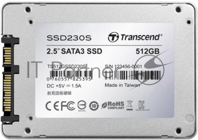 накопитель Transcend SSD 512GB 230 Series TS512GSSD230S {SATA3.0}