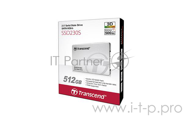 накопитель Transcend SSD 512GB 230 Series TS512GSSD230S {SATA3.0}