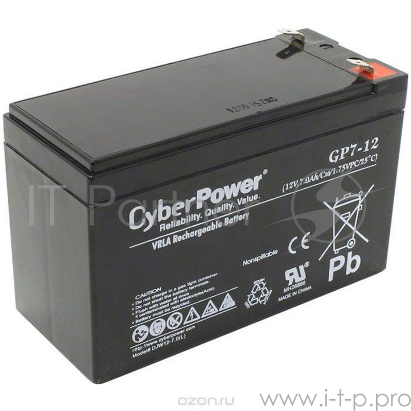 батареи CyberPower Аккумулятор GP7.2-12 12V7.2Ah