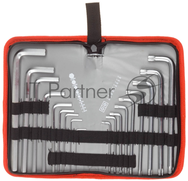 Набор ключей ЗУБР 27463-H18 мастер cr-v hex 1.5-10мм длин.9 шт torx т10-т50 длин.9шт