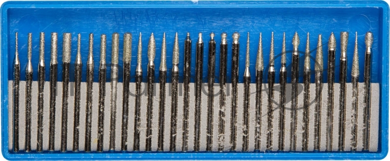 Набор шарошек ЗУБР 33383-H30 P180 хвостовик d3мм 30пр.