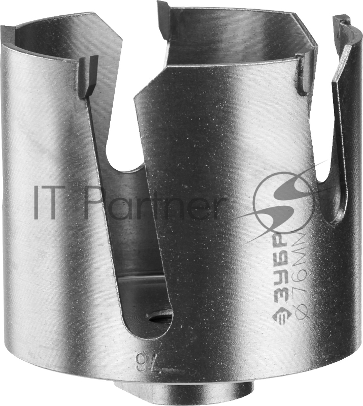 Коронка твердосплавная ЗУБР 29514-76 ПРОФИ ПРОУНИВЕРСАЛ бетон кирпич керам d76мм