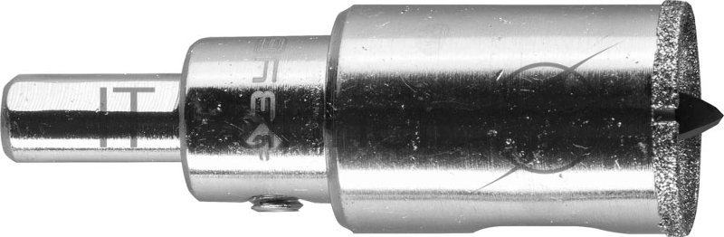 Коронка алмазная ЗУБР 29850-22 ЭКСПЕРТ в сборе по кафелю керамике P60 22мм