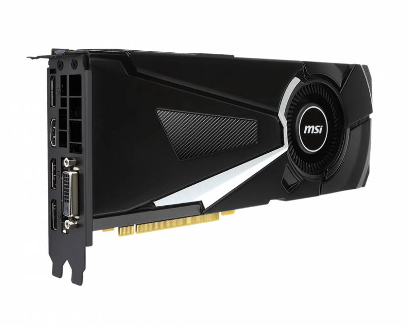 Видеокарта MSI GTX1070 AERO OC 8Gb GDDR5 256bit DPx3, DVI-D, HDMI (GTX 1070 AERO 8G OC) RTL