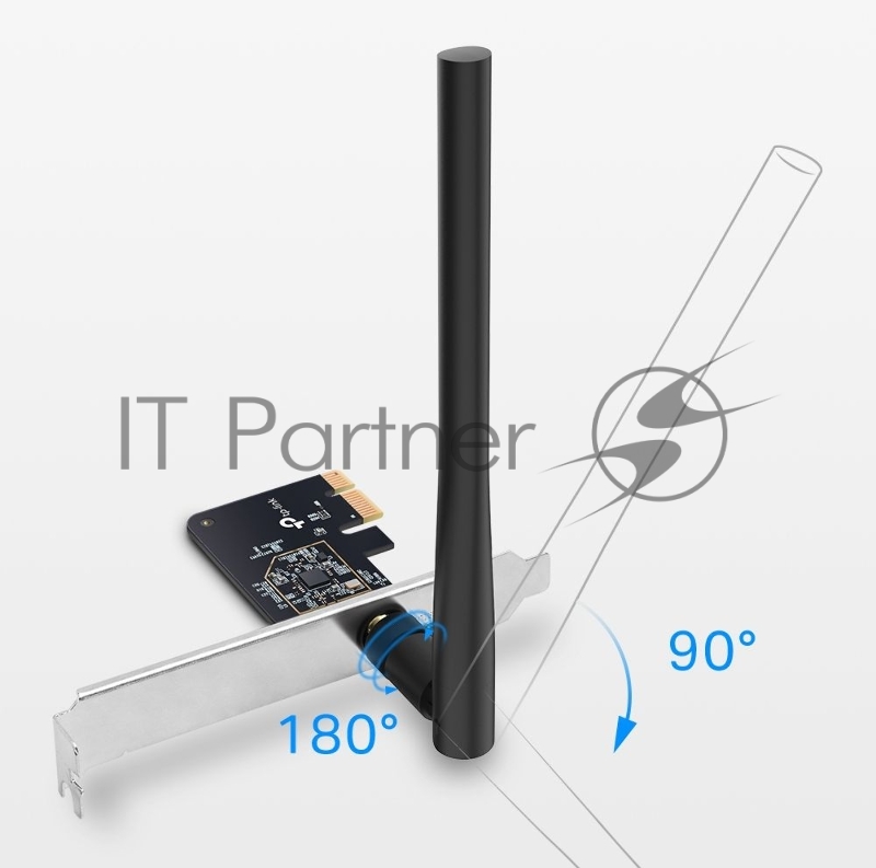 Двухдиапазонный Wi-Fi адаптер TP-Link Archer T2E AC600 PCI Express