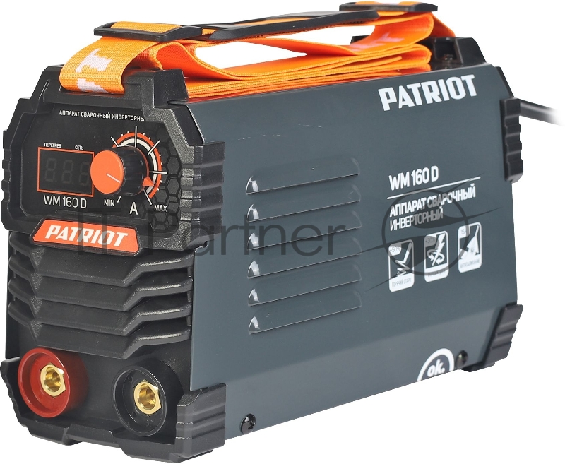 Сварочный аппарат Patriot WM160D инвертор ММА 6.8кВт