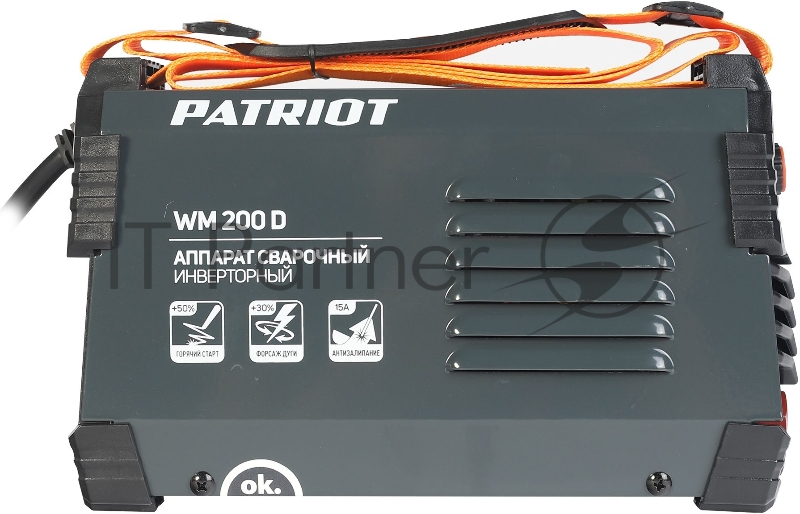 Сварочный аппарат Patriot WM200D инвертор ММА 9.1кВт