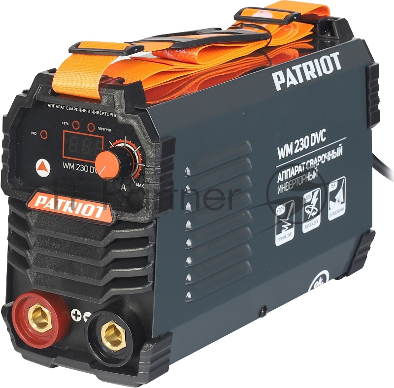 Сварочный аппарат Patriot WM230DVC инвертор ММА 10.7кВт (кейс в комплекте)
