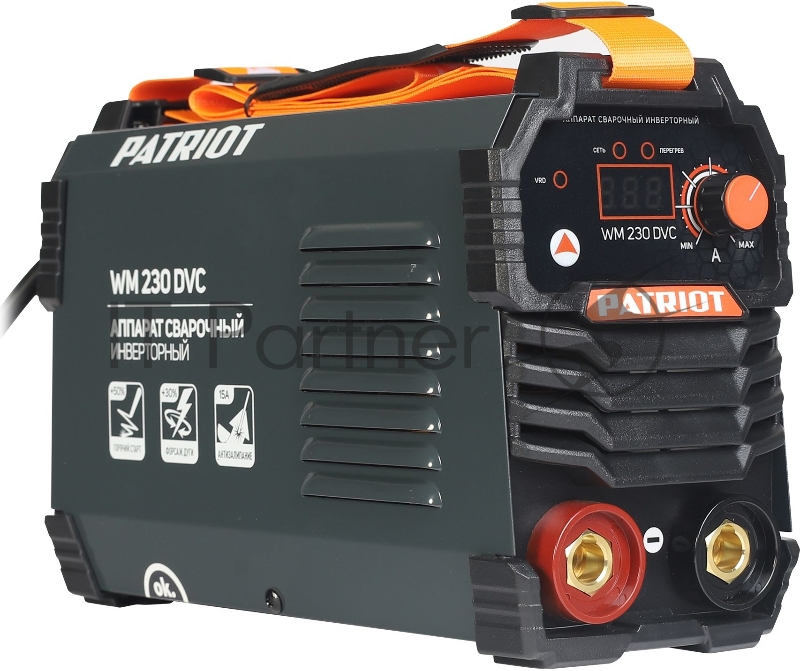 Сварочный аппарат Patriot WM230DVC инвертор ММА 10.7кВт (кейс в комплекте)