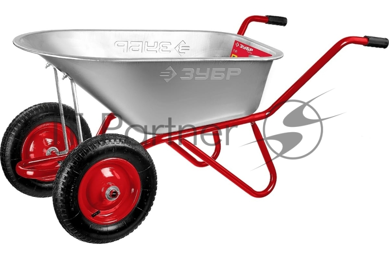 Тачка Зубр Т-21 садово-строительная двухколесная, 180 кг 39952