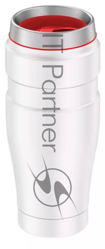 Термокружка для напитков Thermos SK1005 RCMW 0.47л. серебристый/красный картонная коробка (375766)
