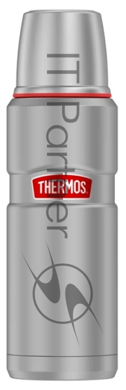 Термос для напитков Thermos SK2000 RCMS 1.2л. серый/красный (377630)