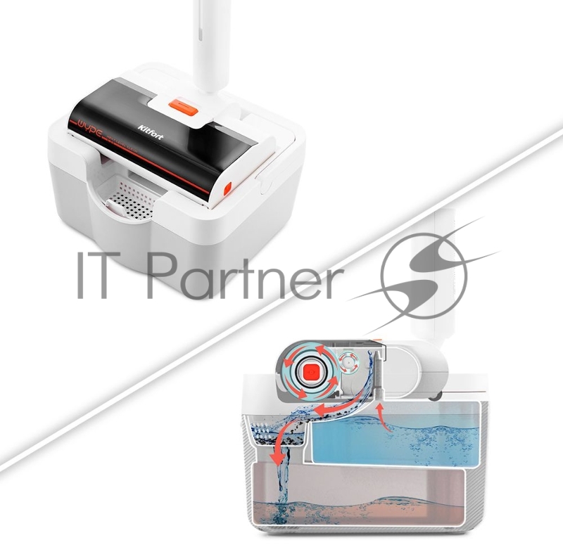 Беспроводная электрошвабра Kitfort2 в 1 КТ-599