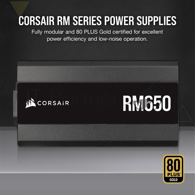 Блок питания Corsair ATX 650W RM650 80+ gold 24+2x(4+4) pin APFC 135mm fan 6xSATA Cab Manag RTL