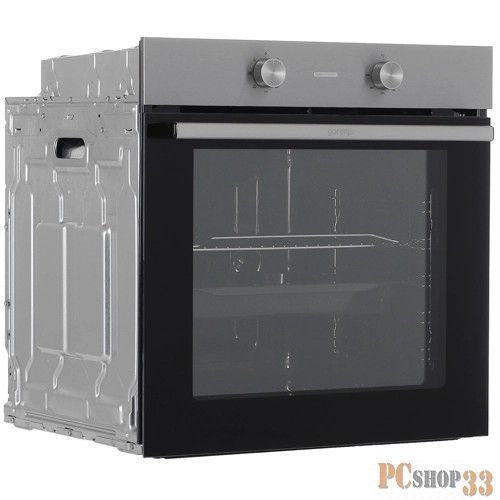 Встраиваемая электрическая духовка GORENJE BO6712E02XK 60 см Духовой шкаф, Полезный объем: 77 л, Механическое управление, Стандартный шарнир дверцы, Решетка, Съемные направляющие, Дверца CompactDoor: 2 стекла + 1 термослой, Защитное покрытие Antifing