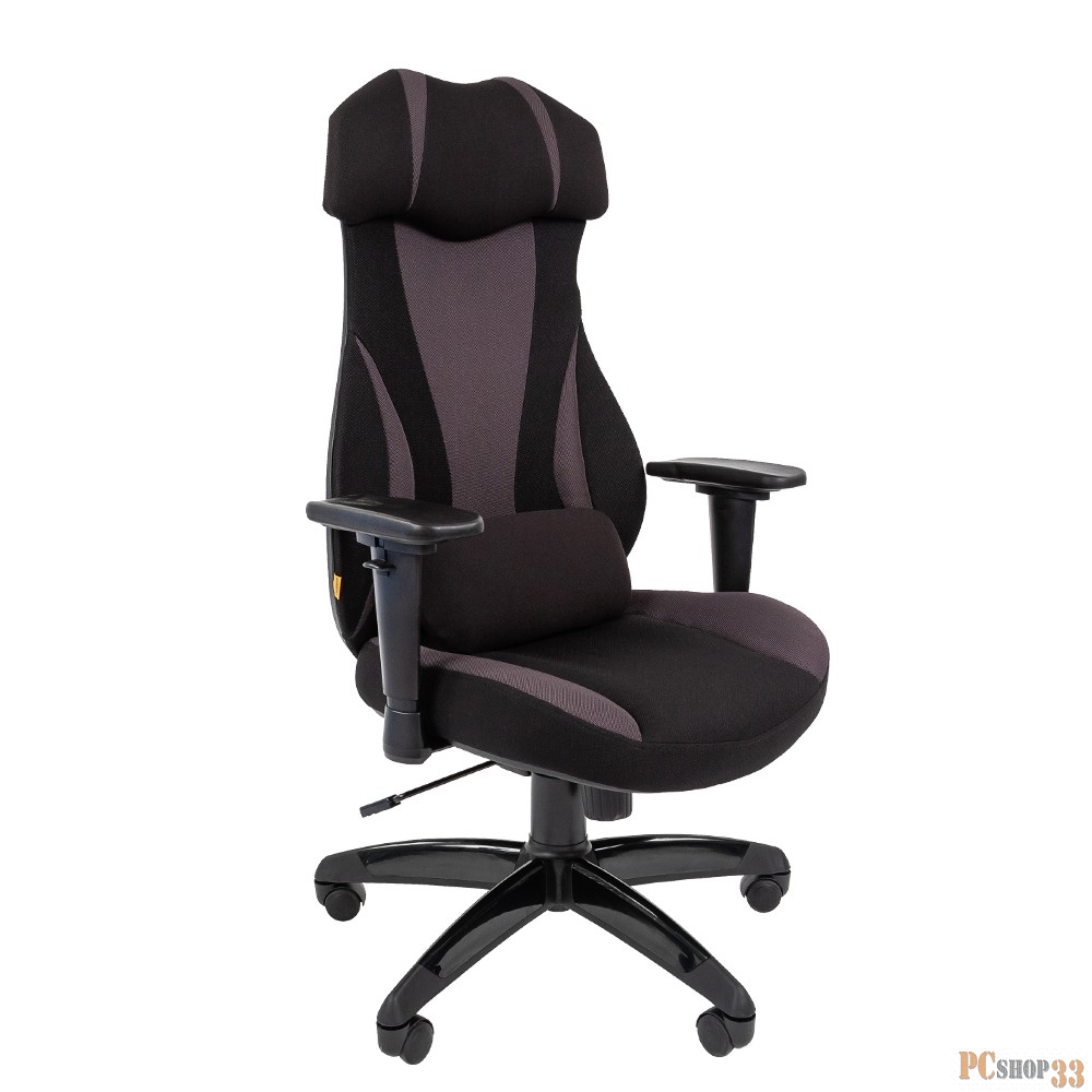 Офисное кресло Chairman game 14 Россия ткань черн./сер. 7022218