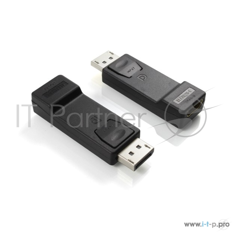 Переходник Greenconnect Переходник DisplayPort/HDMI v1.2/v1.4 20M/19F, черный (33-050536)