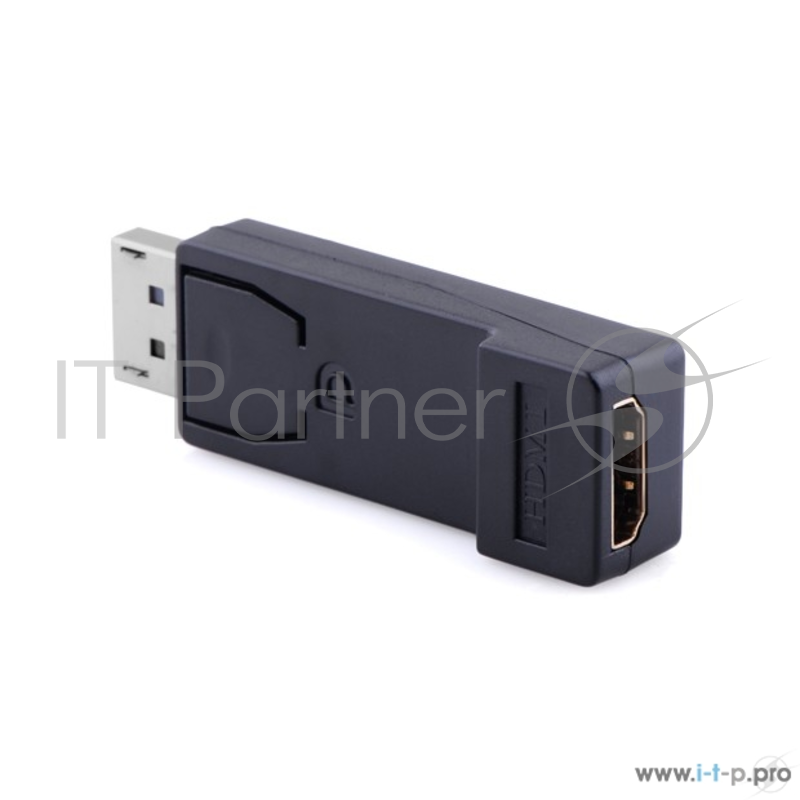 Переходник Greenconnect Переходник DisplayPort/HDMI v1.2/v1.4 20M/19F, черный (33-050536)