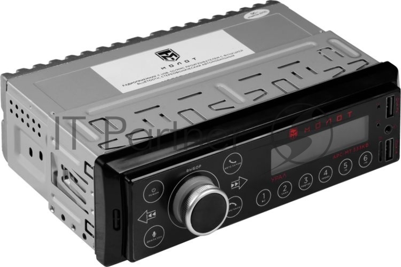 Автомагнитола Ural Молот АРС-МТ 333К 1DIN 4x25Вт