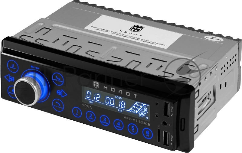Автомагнитола Ural Молот АРС-МТ 333С 1DIN 4x25Вт