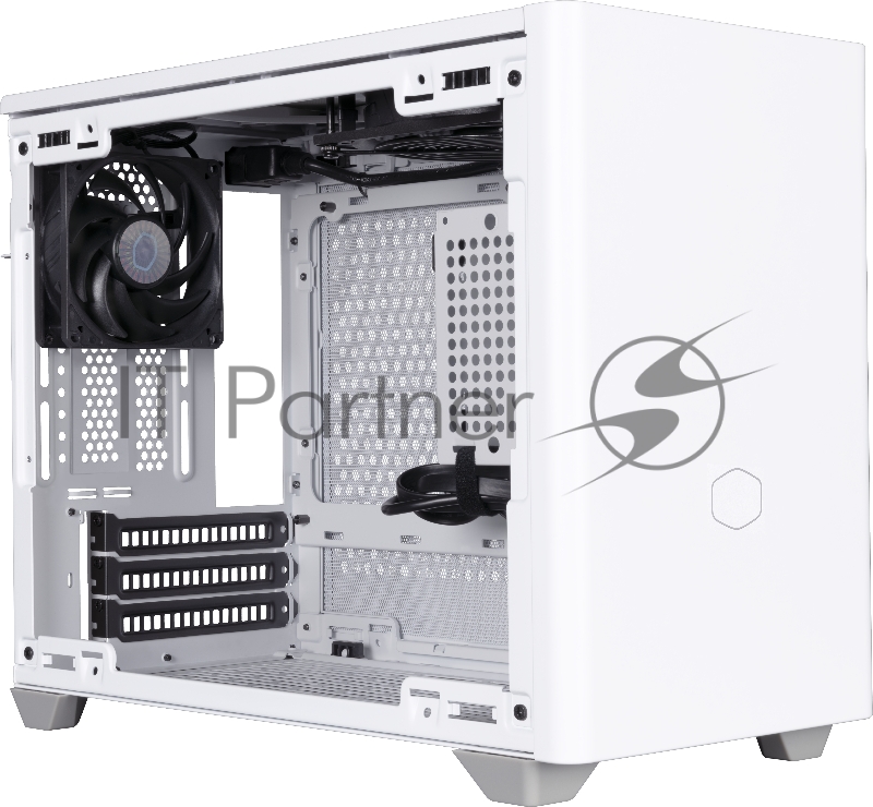 Корпус без блока питания Cooler Master MasterBox NR200, USB3.0x2, 1x92 Fan, 1x120 Fan, White, steel panel, w/o PSU, mITX