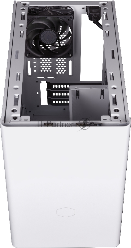 Корпус без блока питания Cooler Master MasterBox NR200, USB3.0x2, 1x92 Fan, 1x120 Fan, White, steel panel, w/o PSU, mITX