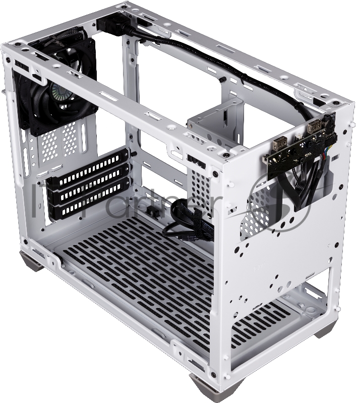 Корпус без блока питания Cooler Master MasterBox NR200, USB3.0x2, 1x92 Fan, 1x120 Fan, White, steel panel, w/o PSU, mITX