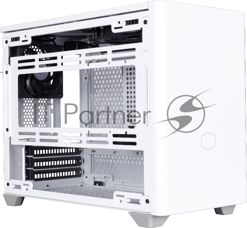 Корпус без блока питания Cooler Master MasterBox NR200, USB3.0x2, 1x92 Fan, 1x120 Fan, White, steel panel, w/o PSU, mITX