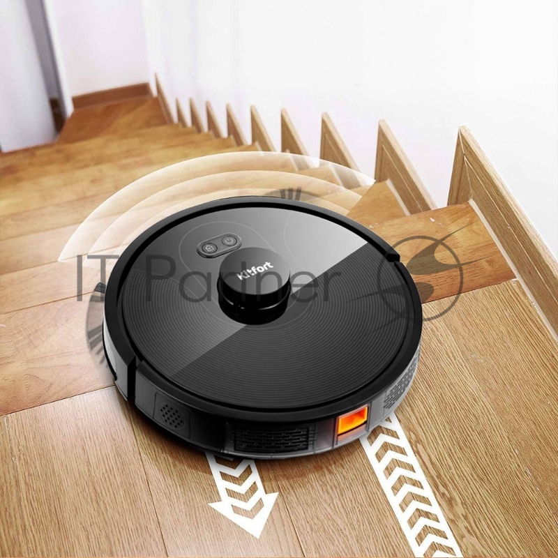 Пылесос-робот Kitfort КТ-577 черный