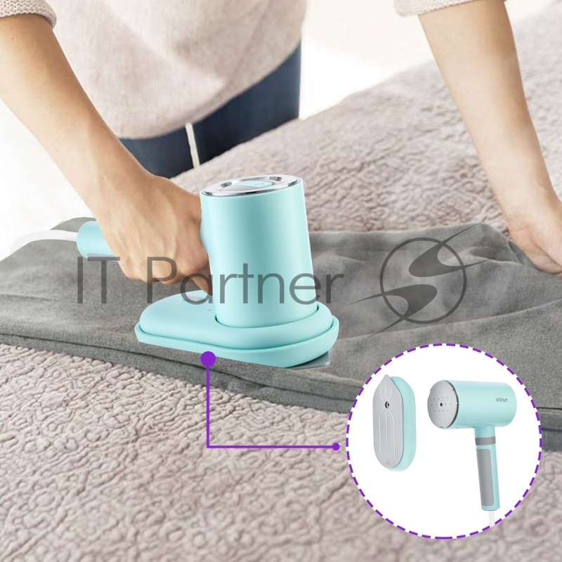 Отпариватель ручной Kitfort КТ-977-2 1100Вт бирюзовый