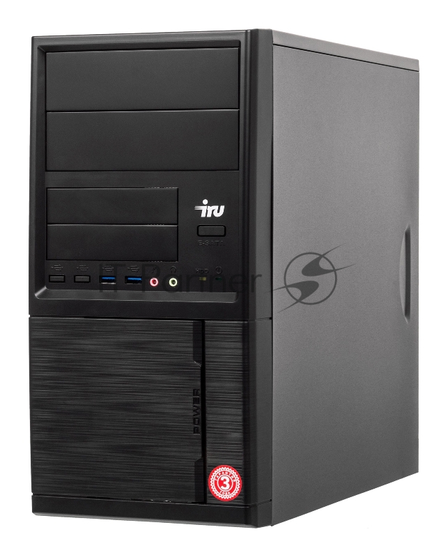 ПК IRU Office 310H5 MT i3 10100 (3.6) 4Gb SSD240Gb UHDG 630 Windows 10 Professional 64 GbitEth 400W черный