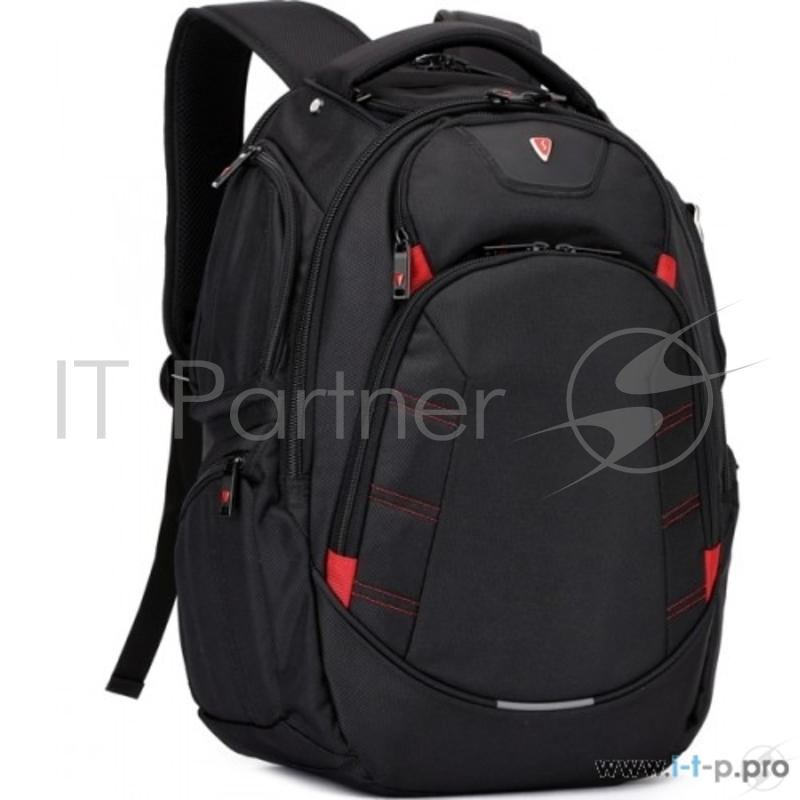 Сумка для ноутбука Рюкзак SUMDEX PJN-303 BK нейлон, черная, до 16