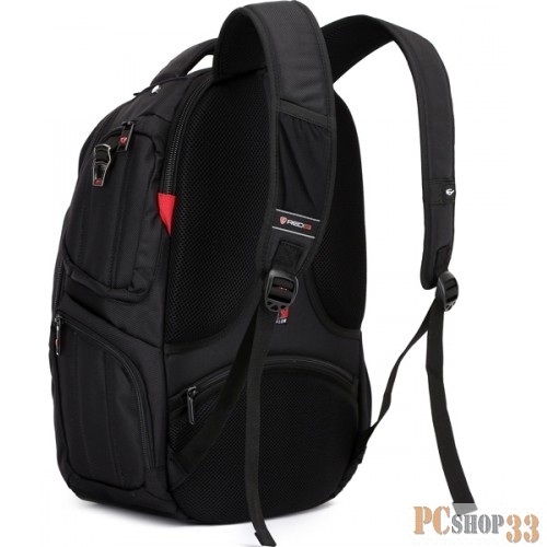 Сумка для ноутбука Рюкзак SUMDEX PJN-303 BK нейлон, черная, до 16