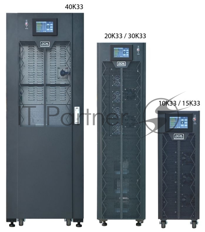 Источник бесперебойного питания Powercom VGD-II-10K33-B черный