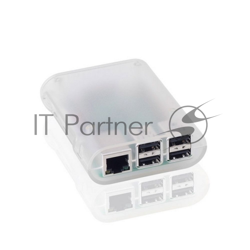 Корпус ACD Transparent RA076 ABS Plastic Injection Molding case with Stripe for Raspberry Pi 3 B (прозрачный, овальный на винтах)(RASP1795)