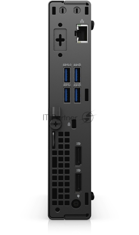 Компьютер Dell Optiplex 7090 Micro i7 10700T (2) 16Gb SSD256Gb/UHDG 630 Windows 10 Professional GbitEth WiFi BT 180W клавиатура мышь черный