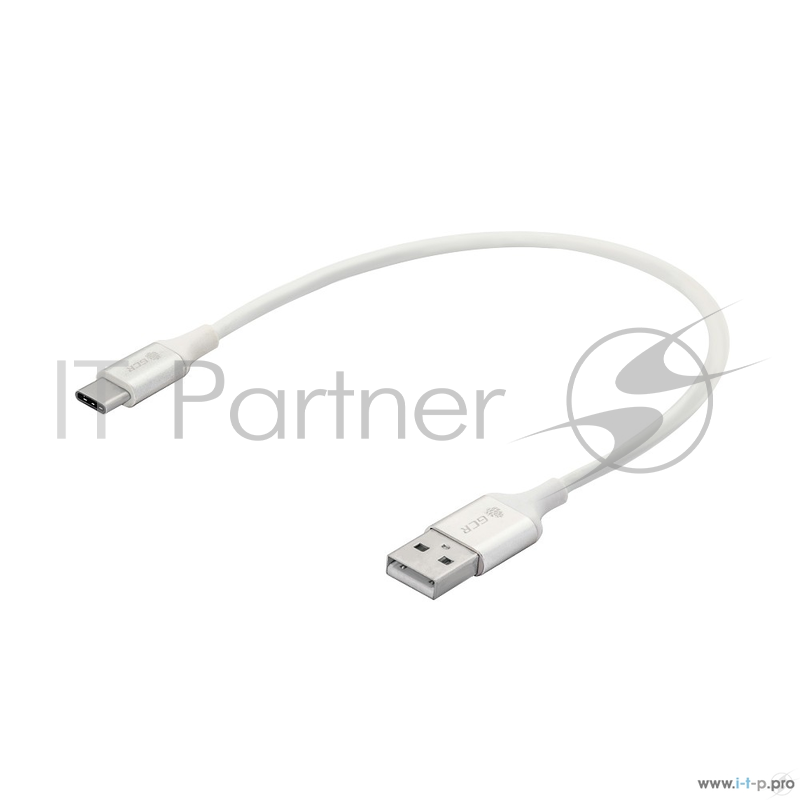 Кабель Greenconnect Кабель 0.5m USB 2.0 для Samsung, OS Android, AM/CM, белый, алюминиевый корпус серебро, зеленый ПВХ, 28/22 AWG, поддержка функции быстрой зарядки (33-050551)