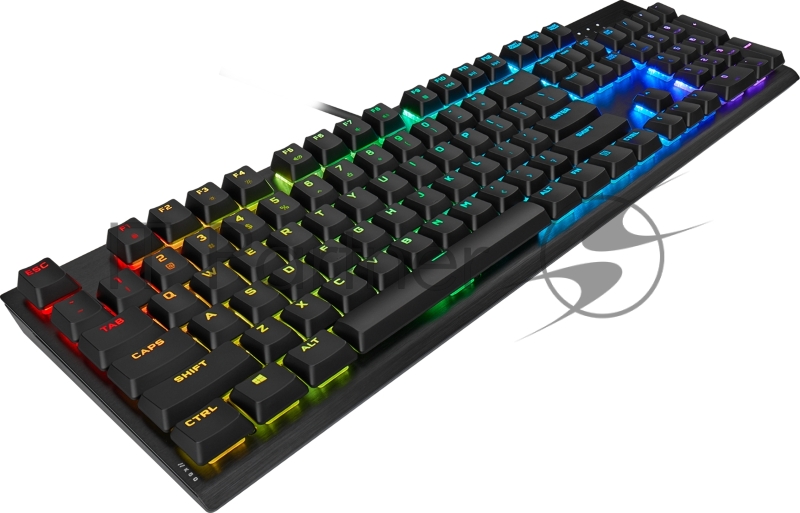 Игровая клавиатура Corsair Gaming™ CORSAIR K60 RGB PRO Low Profile Mechanical Gaming Keyboard, Backlit RGB LED, CHERRY MX Low Profile SPEED, Black
