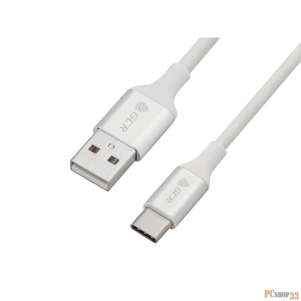 Кабель Greenconnect Кабель 1.0m USB 2.0 для Samsung, OS Android, AM/CM, белый алюминиевый корпус серебро, зеленый ПВХ, TPE 28/22 AWG (33-050552)