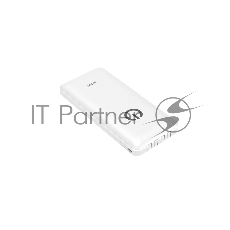 Powerbank Perfeo ABSOLUTE 10000mah In Micro usb,USB /Out USB,Micro usb,Type-C,Lightning, 2.1А/ White (PF_B4879)