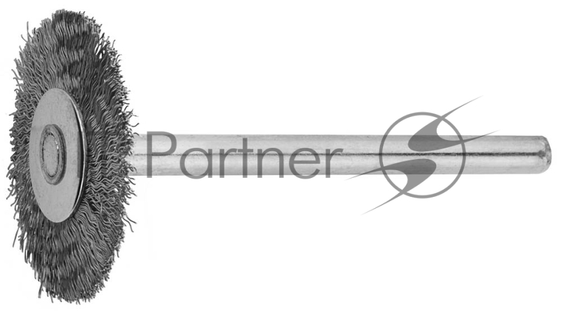 Кордщетка ЗУБР 35931 радиальная нержавеющая сталь на шпильке d20x 3.2мм L42мм 1шт.
