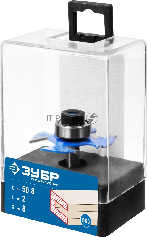 Фреза ЗУБР 28757-50.8-2 горизонтально-пазовая d= 50.8мм высота-2мм хв.-8мм d-22мм профессионал