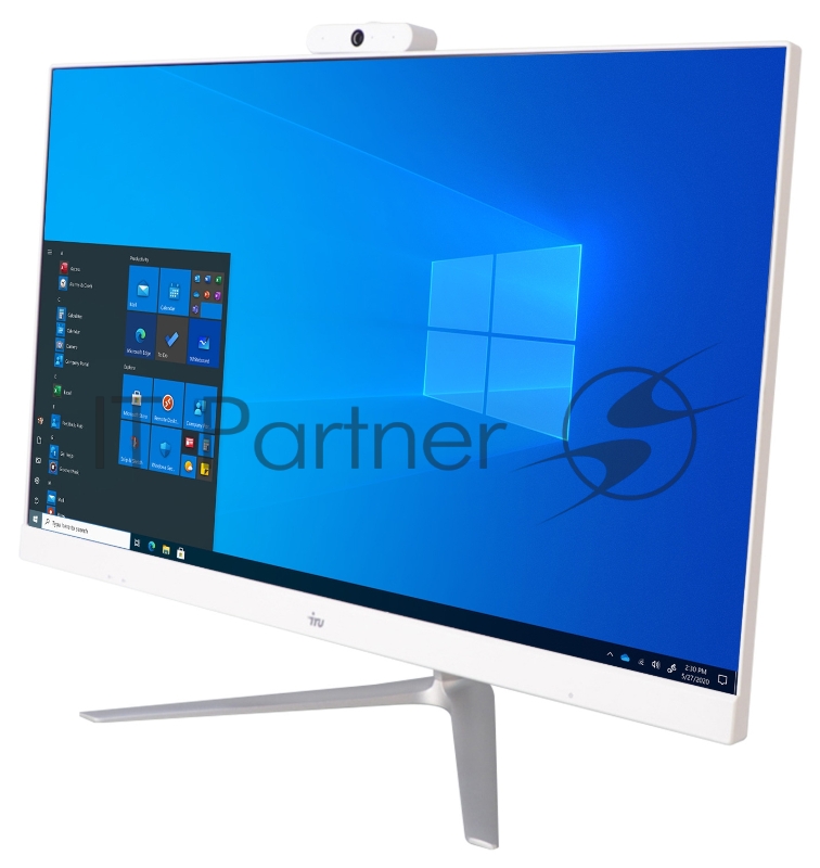 Моноблок IRU Office P2320P 23.8 Full HD Ryzen 5 3400G (3.7)/8Gb/1Tb/SSD240Gb/RX Vega 11/Free DOS/GbitEth/WiFi/BT/120W/Cam/б 1920x1080/(RUS)