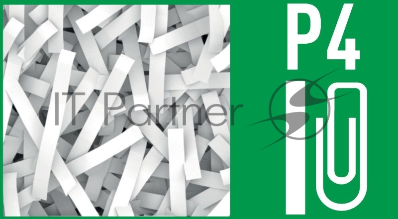 Шредер Leitz IQ Autofeed Small Office 100 P4 белый с автоподачей (секр.P-4)/фрагменты/100лист./