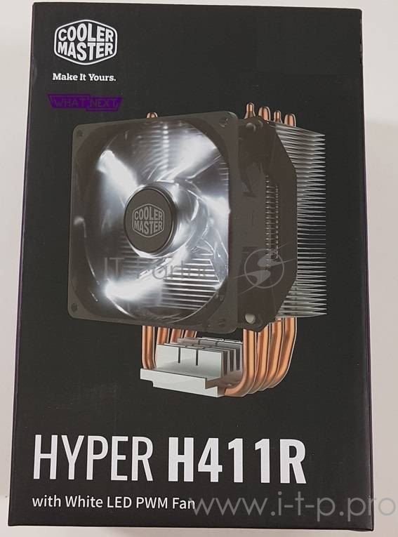 Вентилятор Cooler Master Hyper H411R, RPM, White LED fan, 100W (up to 120W), Full Socket Support (RR-H411-20PW-R1)