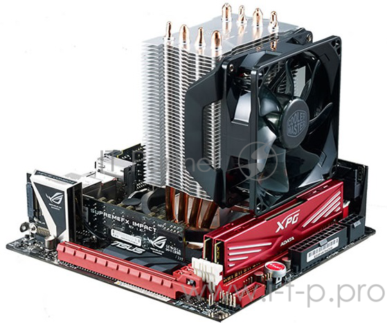 Вентилятор Cooler Master Hyper H411R, RPM, White LED fan, 100W (up to 120W), Full Socket Support (RR-H411-20PW-R1)